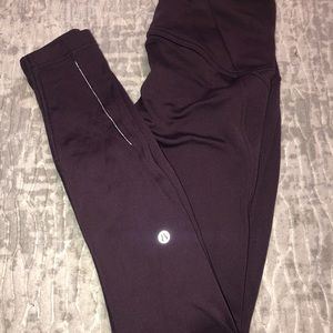 Plum colored lululemon leggings!